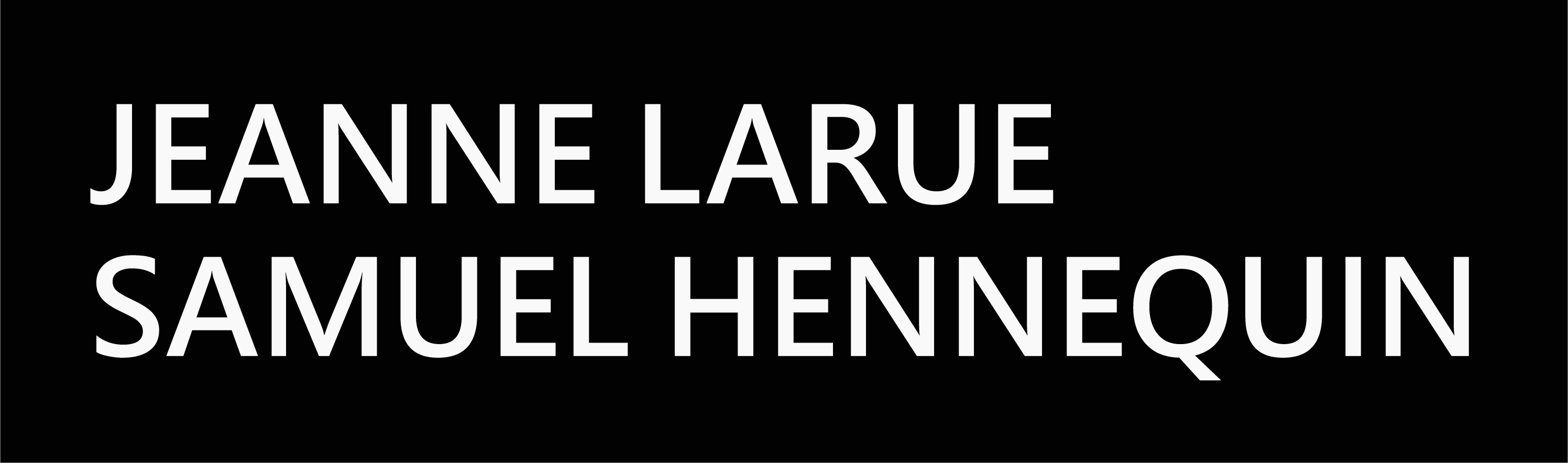 "Logotype du site JLSH qui symbolise la contraction des noms de Jeanne Larue et Samuel Hennequin."
